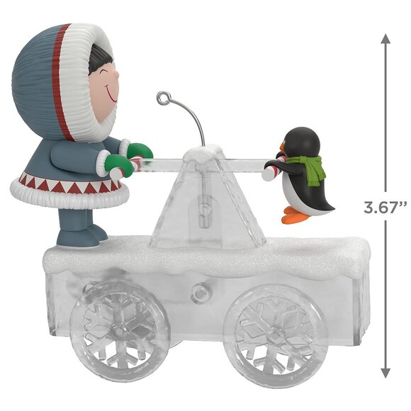 New! Frosty Friends Handcar Hijinks Halmark Keepsake Christmas Ornament 2021 - Picture 3 of 5